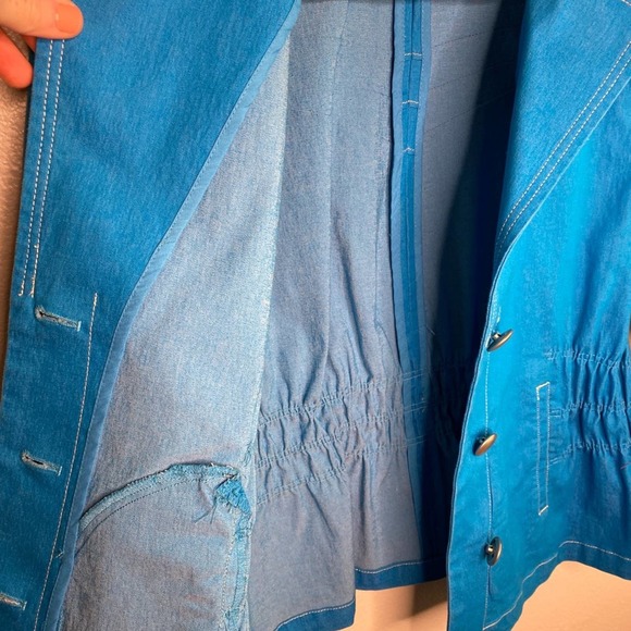 Joan Rivers Caribbean Blue Blazer Size Small - Picture 6 of 8